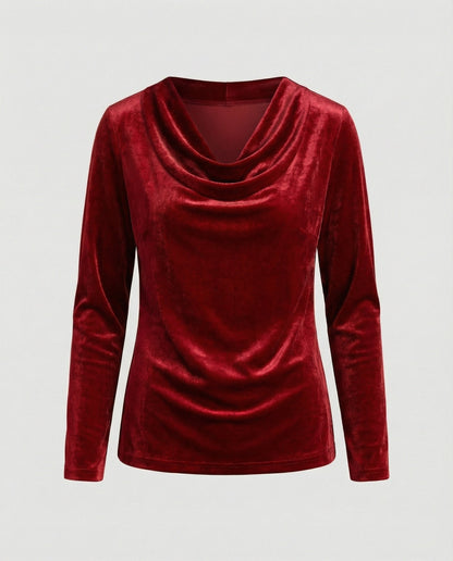 Dulcira | Top Made Of Velvet In Solid Color