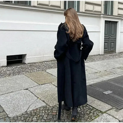 Dulcira | Double-Breasted Wool Blend Coat
