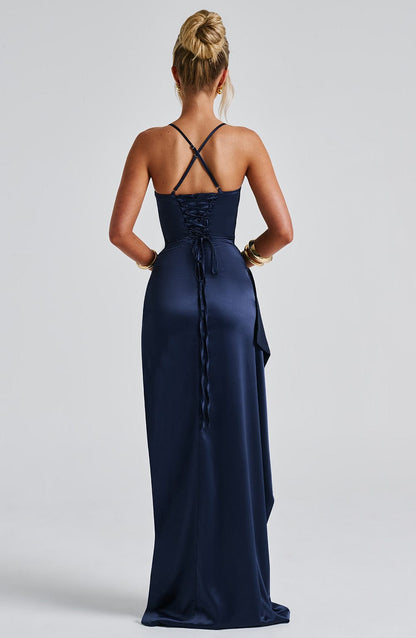 Dulcira | Navy Blue Maxi Dress