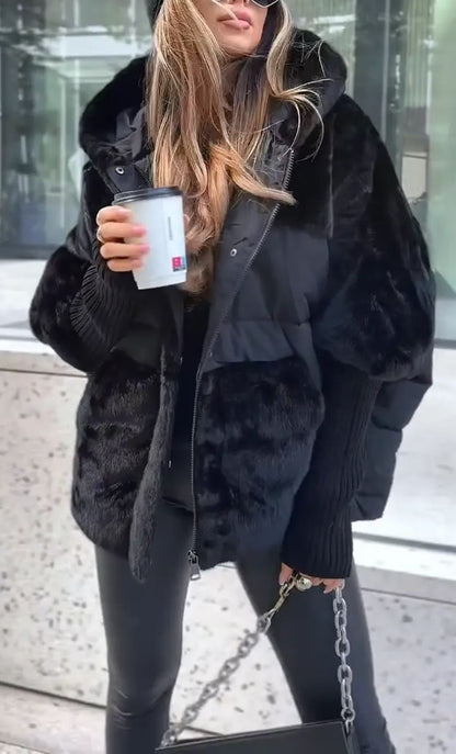 Dulcira | Luxurious Modern Bomber Jacket with Hood