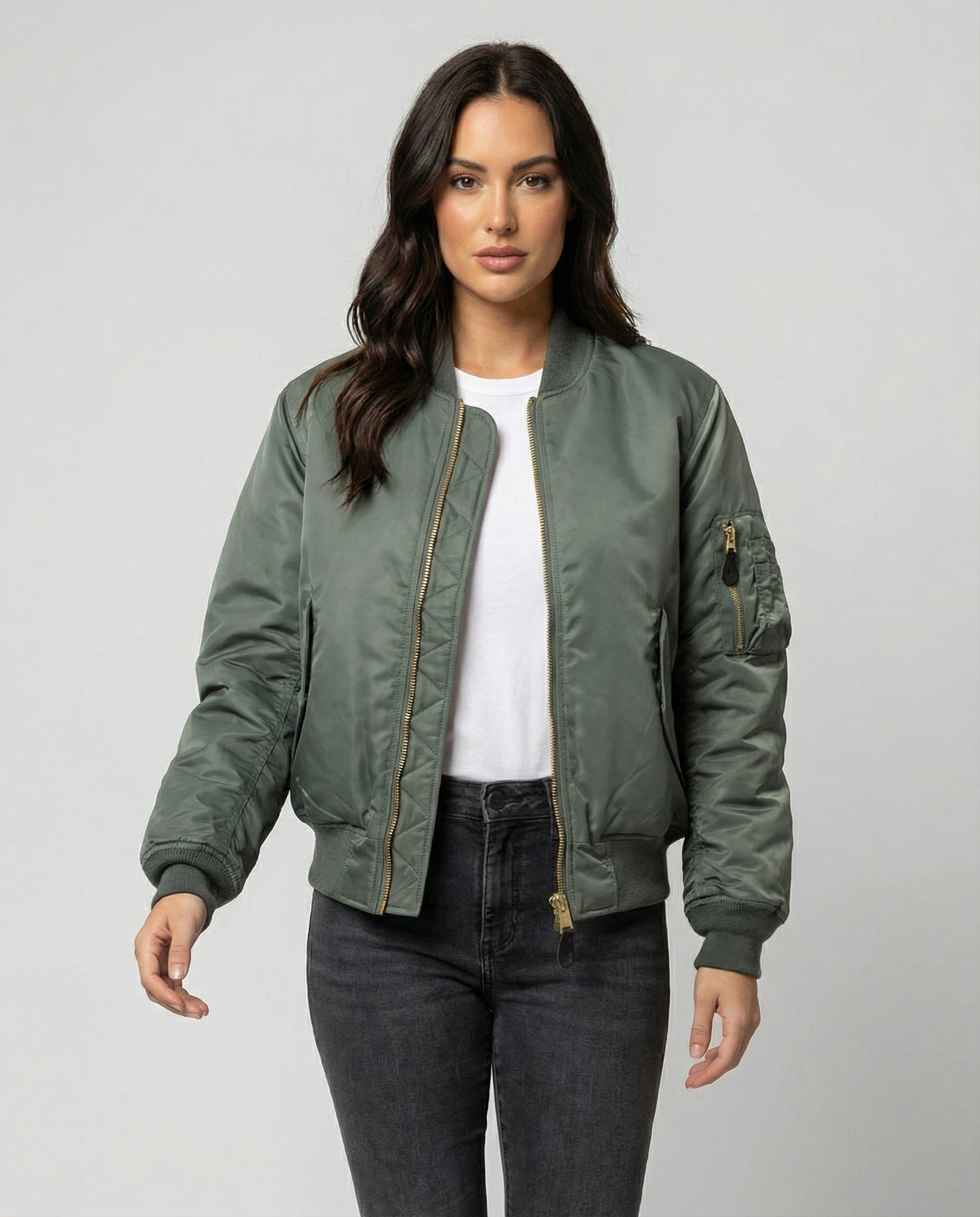 Dulcira | Unisex Classic Bomber Jacket for Women