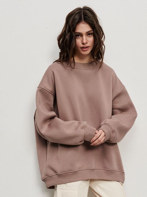 Dulcira | Women's Oversized Sweatshirt In Solid Color Design