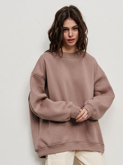 Dulcira | Women's Oversized Sweatshirt In Solid Color Design